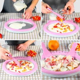 Ice Frying Machine, Mini Ice Machine For Summer with Cartoon design