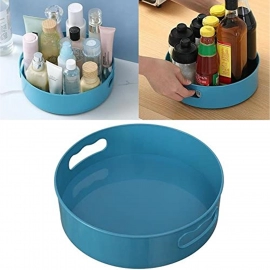 Rotating organizer tray multi-function rotating tray