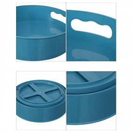 Rotating organizer tray multi-function rotating tray