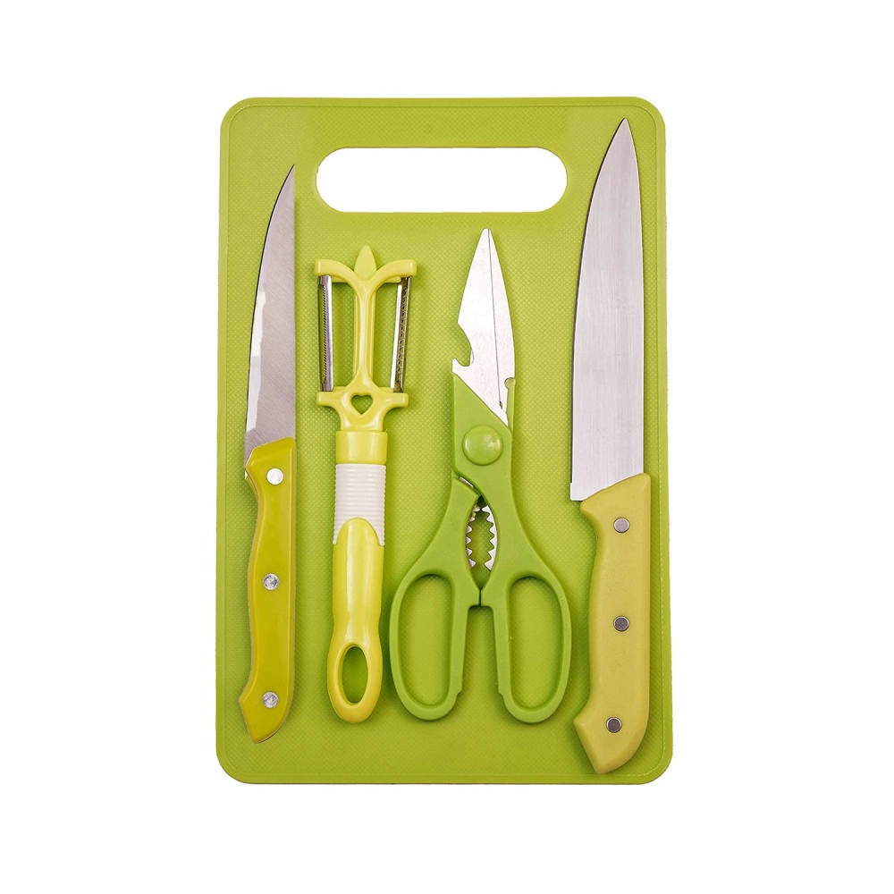 Stainless Steel Kitchen Knife Knives Set with Knife Scissor (Pack Of 5)