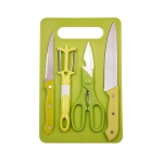 Stainless Steel Kitchen Knife Knives Set with Knife Scissor (Pack Of 5)