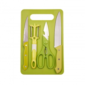 Stainless Steel Kitchen Knife Knives Set with Knife Scissor (Pack Of 5)