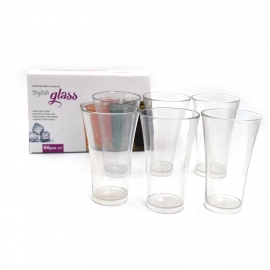 Drinking Glass Juice Glass Water Glass Set of 6 Transparent Glass