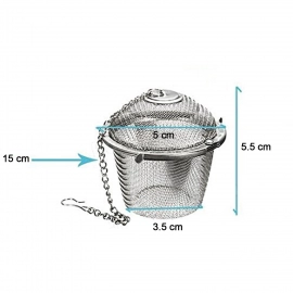 Stainless Steel Spice Tea Filter Herbs Locking Infuser Mesh Ball