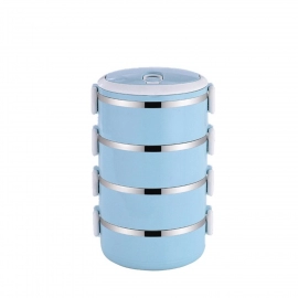 Multi Layer Stainless Steel Hot Lunch Box | 4 Layer
