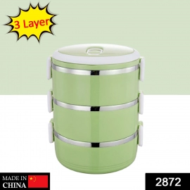 Multi Layer Stainless Steel Hot Lunch Box 3 Layer