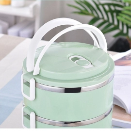 Multi Layer Stainless Steel Hot Lunch Box 3 Layer