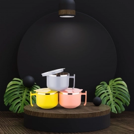 Maggie Bowl with Lid And Handle, Soup Bowls For Easy Perfect Breakfast