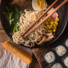 Designer Natural Round Bamboo Reusable Chopsticks