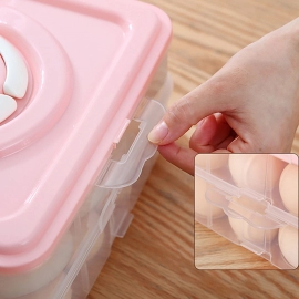 3-Layer Plastic Refrigerator Egg Storage Box | 36 Grid