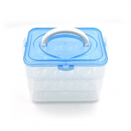 3-Layer Plastic Refrigerator Egg Storage Box | 36 Grid