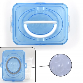 3-Layer Plastic Refrigerator Egg Storage Box | 36 Grid