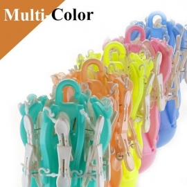 Small Octopus Folding Hanging Dryer Round Folding with 16 Pegs | Multicolor