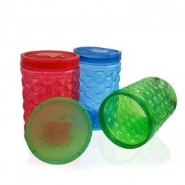 Bubble Transparent Plastic Storage Jar 400ml (1Pc Only)