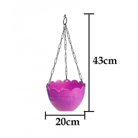 Flower Pot Plant with Hanging Chain for Houseplants Garden Balcony Decoration