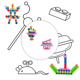 240 Pc Hexa Blocks Toy Used In All Kinds Of Household