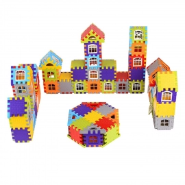 72 Pc House Blocks Toy Used In All Kinds Of Household