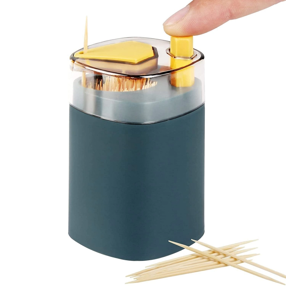 Toothpick Holder Dispenser, Pop-Up Automatic Toothpick Dispenser For Kitchen Restaurant
