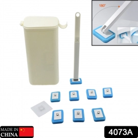 Toilet Brush Wand, Toilet Brush Kit With 8 Count Disposable Toilet Refills Heads