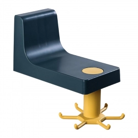 360 Degree Rotating Self Adhesive Plastic Wall Hook Hanger With 6 Heavy Duty Claw Hooks