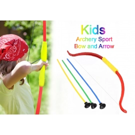 Kids Archery Sport Bow and Arrow Toy Set with Quiver to Hold Arrows