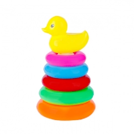 Plastic Baby Kids Teddy Stacking Ring Jumbo Stack Up Educational Toy