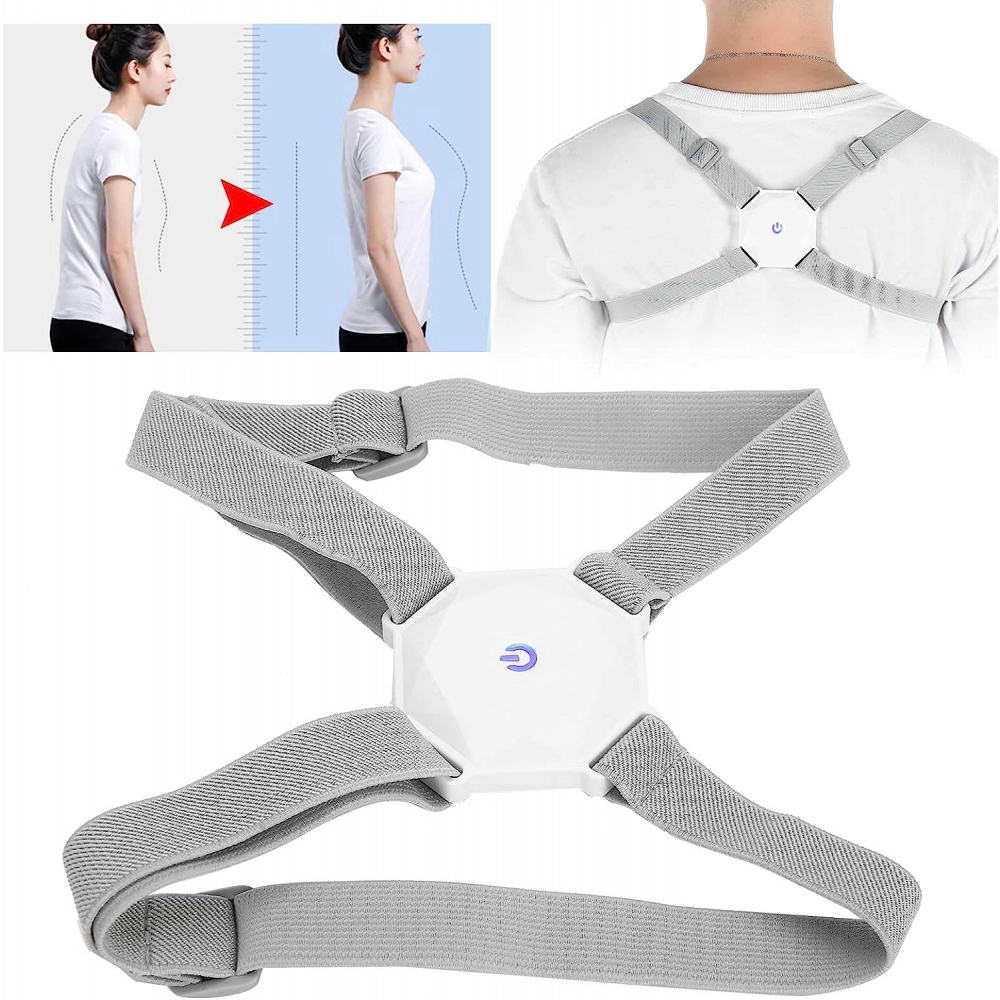 Smart Back Posture Corrector, Shoulder and Back Posture Band Posture Reminder with Smart Vibration Sensor Reminder