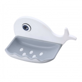 Fish Shape Soap Dish Adhesive Waterproof Wall Mounted Bar Soap Dish Holder  (Pack of 2Pc)