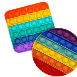 Random Shape Rainbow Colored Fidget (1Pc Only)