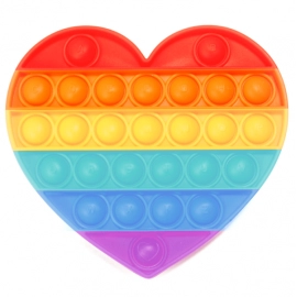 MIX PATTERN RAINBOW COLOR PUSH POP BUBBLE FIDGET SENSORY TOY | ONLY 1PC