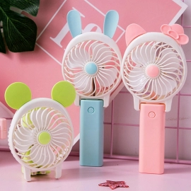 Mini Cartoon Style Fan Used In All Kinds Of Places Including Household And Many More For Producing Fresh Air Purposes