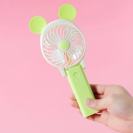Mini Cartoon Style Fan Used In All Kinds Of Places Including Household And Many More For Producing Fresh Air Purposes