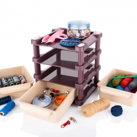 Mini 3 Layer Drawer Used for storing makeup equipmentes and kits used by womens and ladies