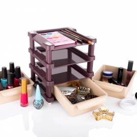 Mini 3 Layer Drawer Used for storing makeup equipmentes and kits used by womens and ladies