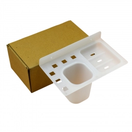 3 in 1 Plastic Soap Dish And Plastic Soap Dish Tray Used In Bathroom And Kitchen Purposes