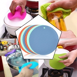 1Pc Silicone Hot Mat Used For Breakfast, Lunch And Dinner Purposes In Different Places