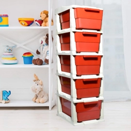 Multi-Purpose Anti-Slip 5 Layer Modular Drawer Storage System