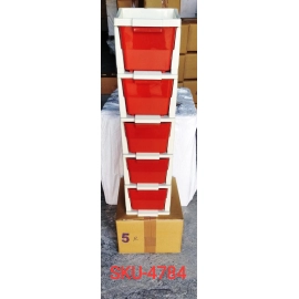 Multi-Purpose Anti-Slip 5 Layer Modular Drawer Storage System