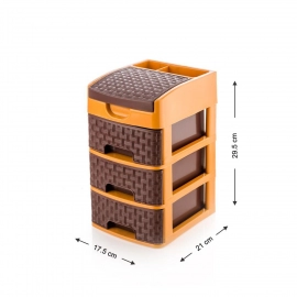 Mini 3 Layer Drawer Storage Used In All Kinds Of Household And Official places