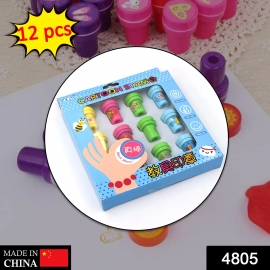 12 Pc Stamp Set Used in All Types of Household Places By Kids and Childrens for Playing Purposes