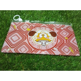 20 Pc Red Printed Pouch For Carrying Stationary Stuffs And All By The Students