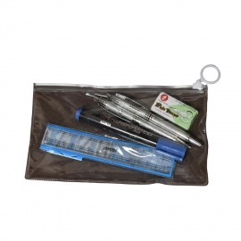 6-Pcs Combo Zipper Pouch Scissor Ruler Pen And Marker Used While Studying By Teachers And Students