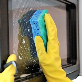 2 Pair Med Yellow Gloves For Types Of Purposes Like Washing Utensils, Gardening And Cleaning Toilet