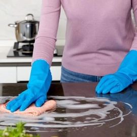 2 Pair Large Blue Gloves For Different Types Of Purposes Like Washing Utensils, Gardening And Cleaning Toilet