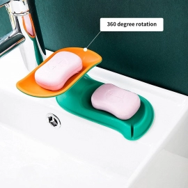 Plastic Double Layer Soap Dish Holder| Decorative Storage Holder Box