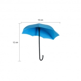 3pcs set Cute Umbrella Wall Mount Key Holder Wall Hook