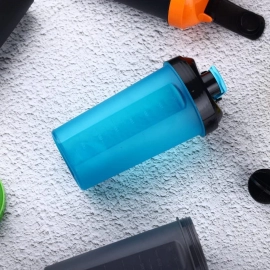 700ml Protein Shaker Bottle With Powder Storage | 3-Compartment Gym Shake Blender