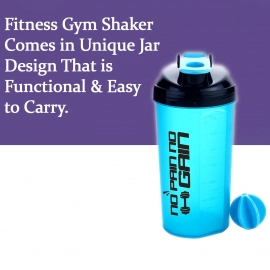 700ml Protein Shaker Bottle With Powder Storage | 3-Compartment Gym Shake Blender