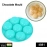 7 Cavity Smiley Shape Chocolate Mold Tray Cake Baking Mold Flexible Silicone Chocolate Making Tool