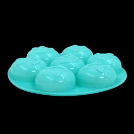 7 Cavity Smiley Shape Chocolate Mold Tray Cake Baking Mold Flexible Silicone Chocolate Making Tool